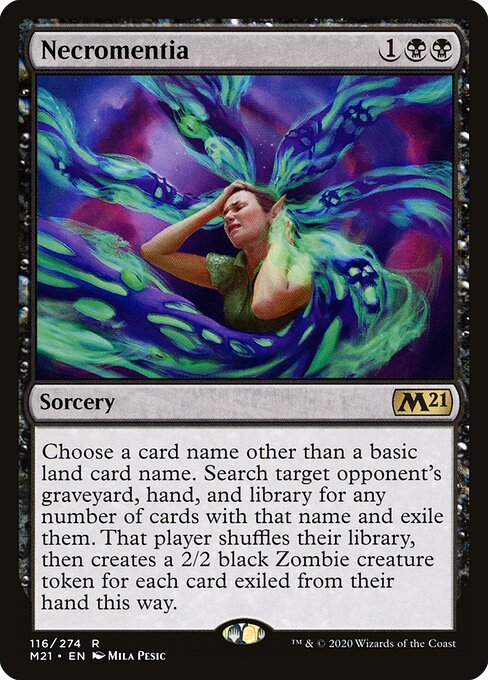 Core Set 2021 - 116 - Necromentia - Rare
