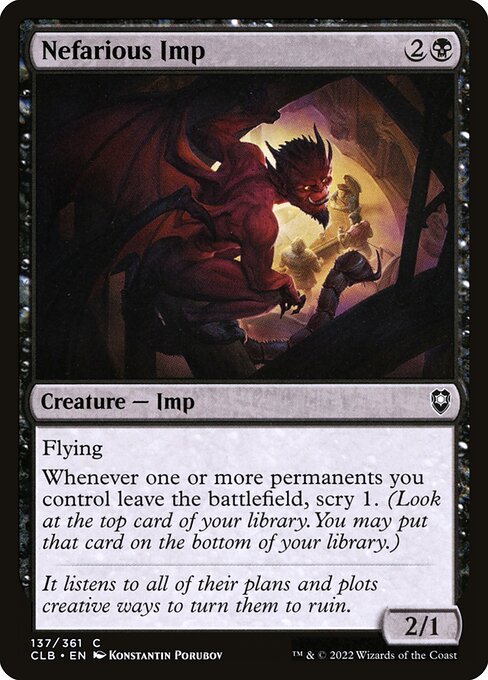 Commander Legends: Battle for Baldur's Gate - 137 - Nefarious Imp - Common