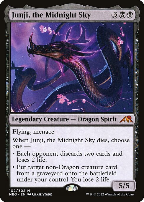 Kamigawa: Neon Dynasty - 102 - Junji, the Midnight Sky - Mythic