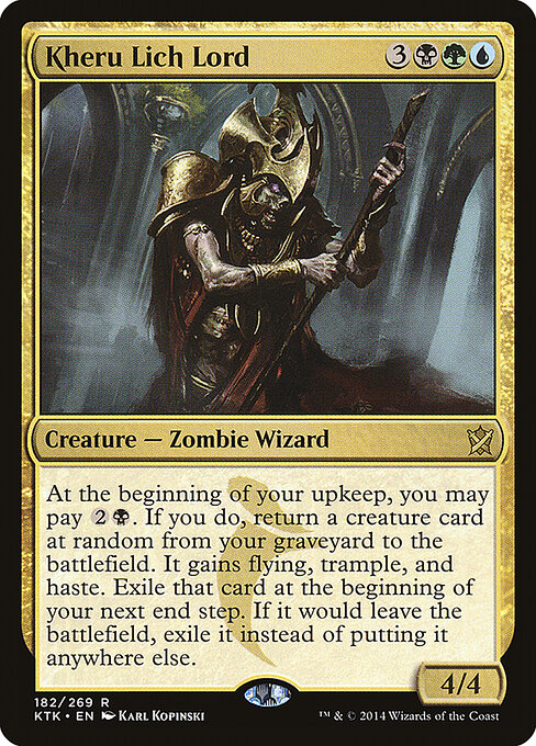 Khans of Tarkir - 182 - Kheru Lich Lord - Rare