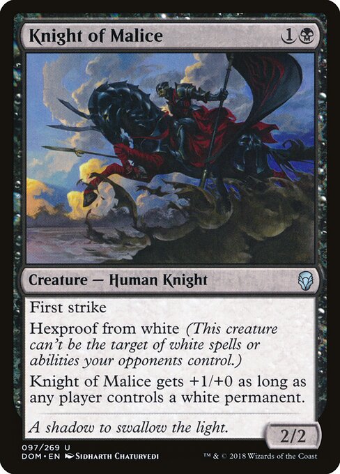 Dominaria - 97 - Knight of Malice - Uncommon