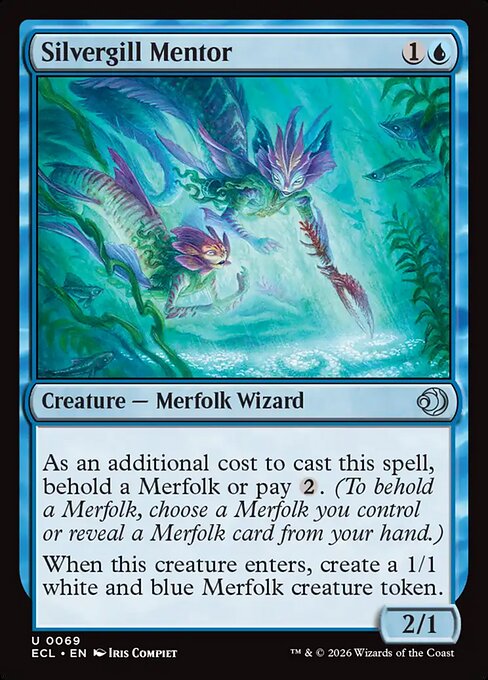 Lorwyn Eclipsed - 69 - Silvergill Mentor - Uncommon