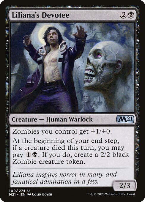 Core Set 2021 - 109 - Liliana's Devotee - Uncommon