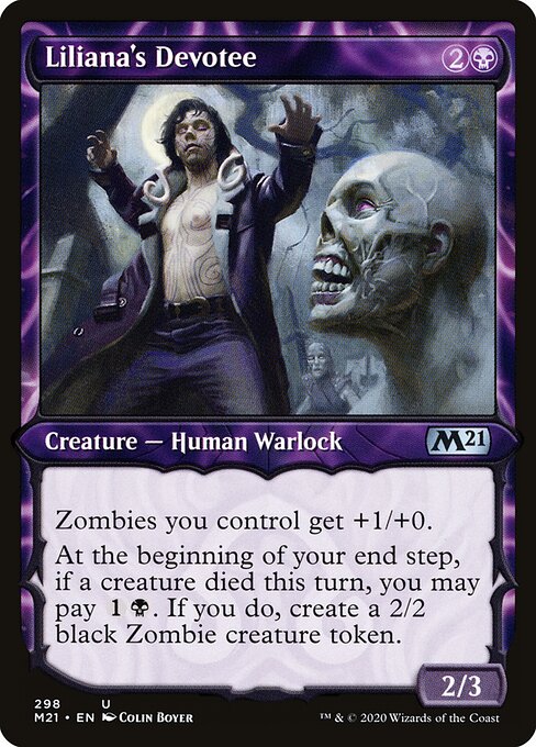 Core Set 2021 - 298 - Liliana's Devotee - Uncommon
