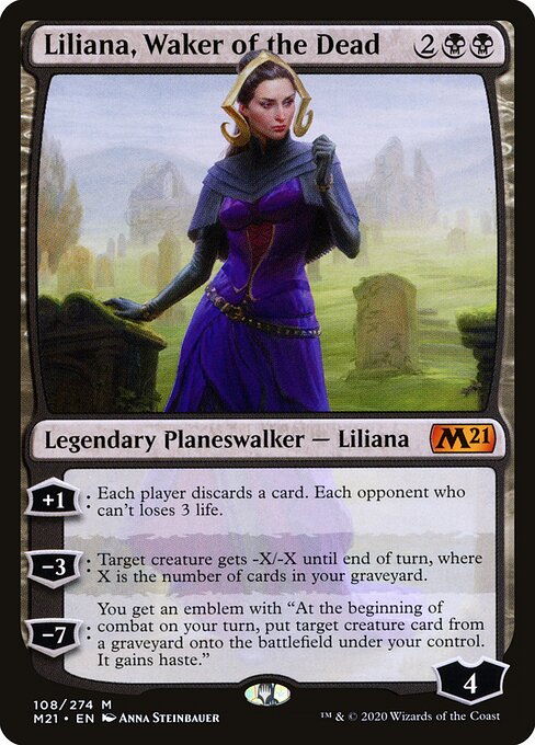 Core Set 2021 - 108 - Liliana, Waker of the Dead - Mythic