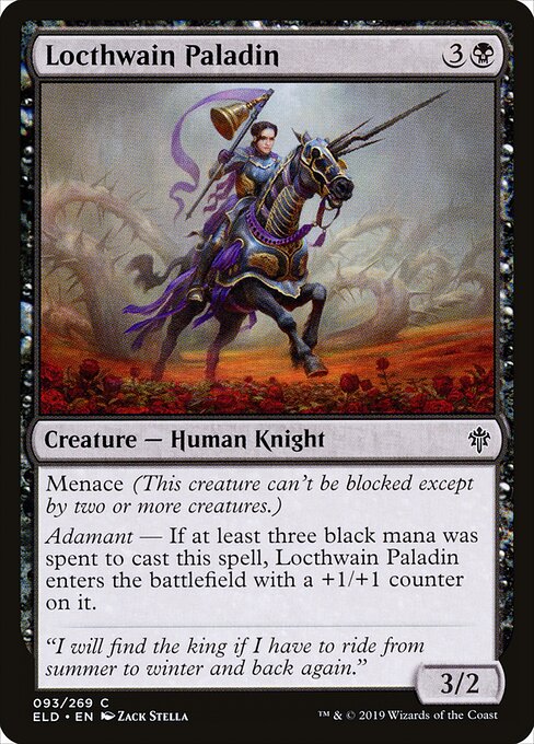 Throne of Eldraine - 93 - Locthwain Paladin - Common