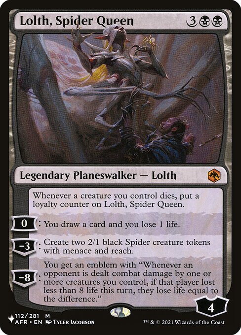 The List - AFR-112 - Lolth, Spider Queen - Mythic