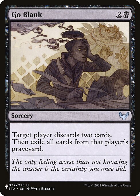 The List - STX-72 - Go Blank - Uncommon