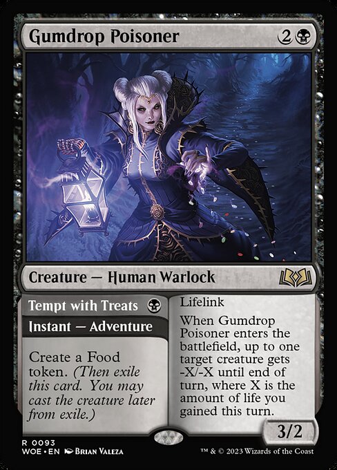 Wilds of Eldraine - 93 - Gumdrop Poisoner // Tempt with Treats - Rare