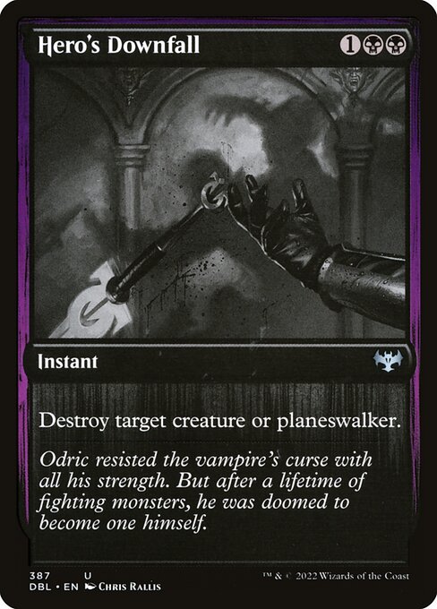 Innistrad: Double Feature - 387 - Hero's Downfall - Uncommon