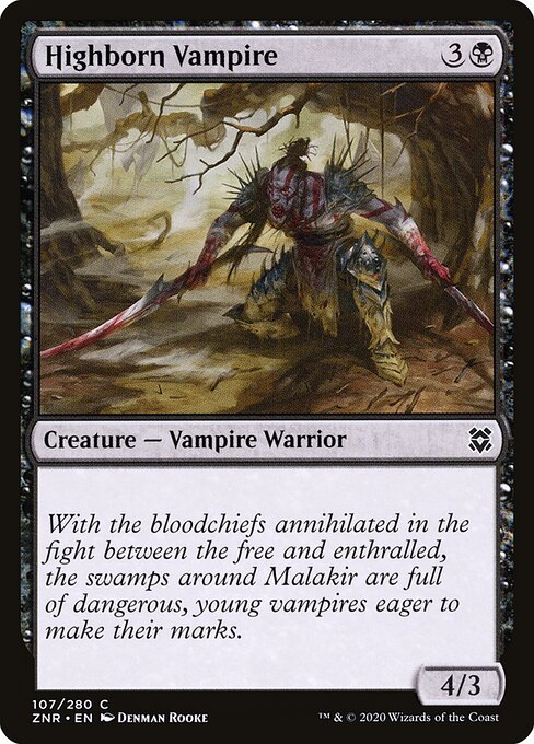 Zendikar Rising - 107 - Highborn Vampire - Common