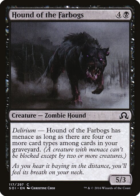 Shadows over Innistrad - 117 - Hound of the Farbogs - Common