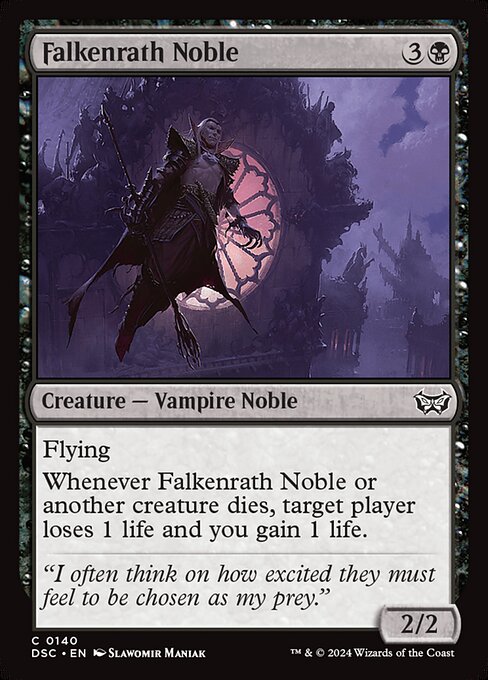 Duskmourn: House of Horror Commander - 140 - Falkenrath Noble - Common