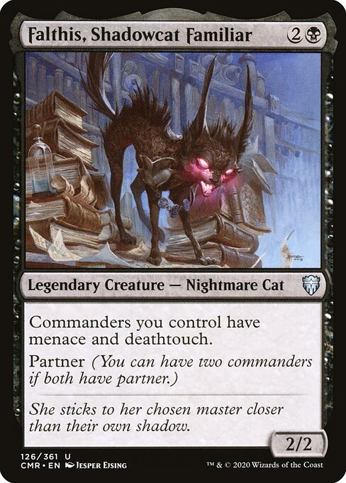 Commander Legends - 126 - Falthis, Shadowcat Familiar - Uncommon