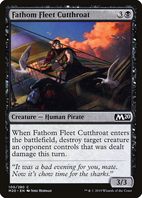 Core Set 2020 - 100 - Fathom Fleet Cutthroat - Common