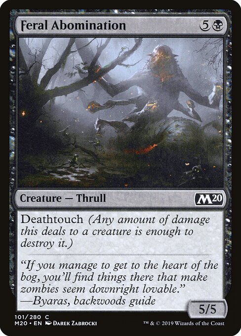 Core Set 2020 - 101 - Feral Abomination - Common