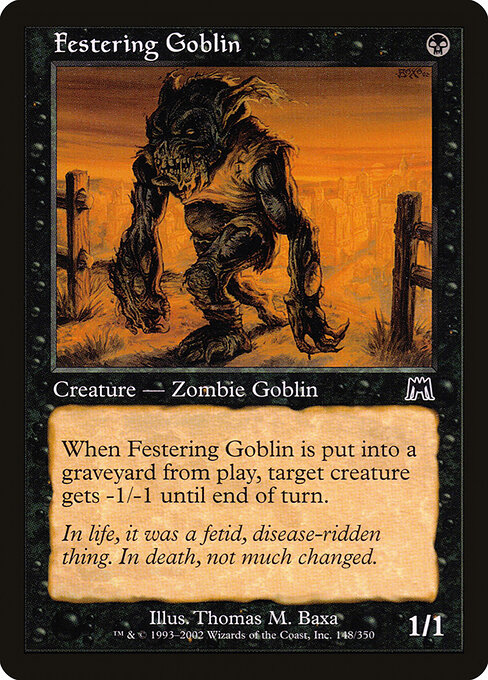 Onslaught - 148 - Festering Goblin - Common