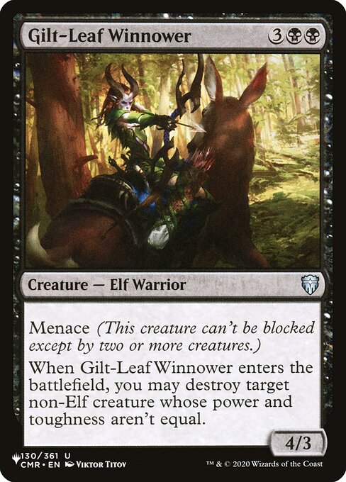 The List - CMR-130 - Gilt-Leaf Winnower - Uncommon