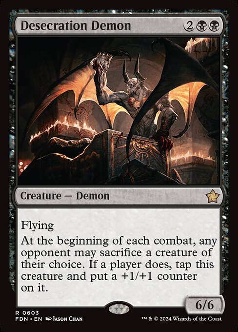 Foundations - 603 - Desecration Demon - Rare