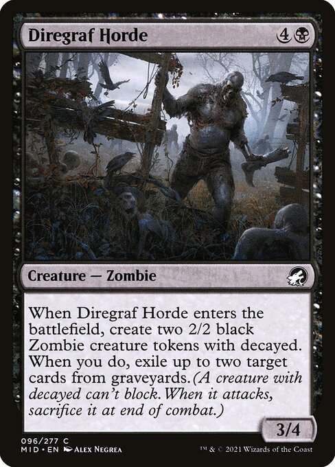 Innistrad: Midnight Hunt - 96 - Diregraf Horde - Common