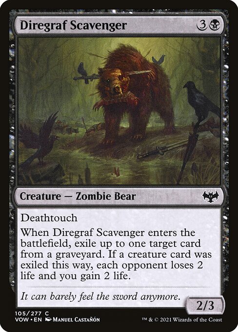 Innistrad: Crimson Vow - 105 - Diregraf Scavenger - Common