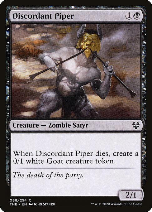 Theros Beyond Death - 88 - Discordant Piper - Common