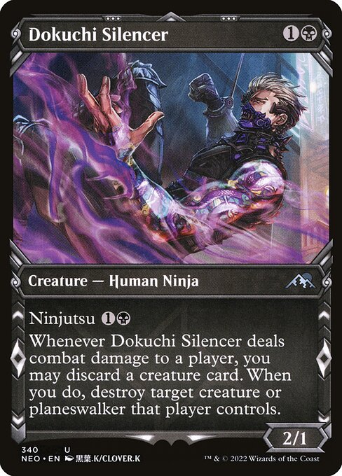Kamigawa: Neon Dynasty - 340 - Dokuchi Silencer - Uncommon
