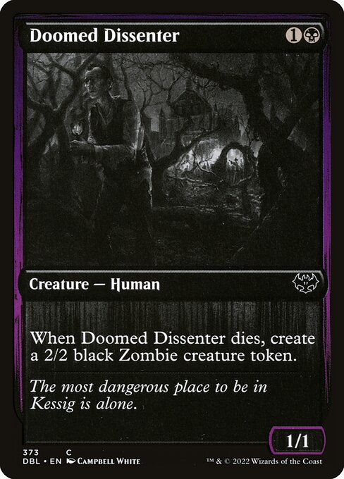 Innistrad: Double Feature - 373 - Doomed Dissenter - Common