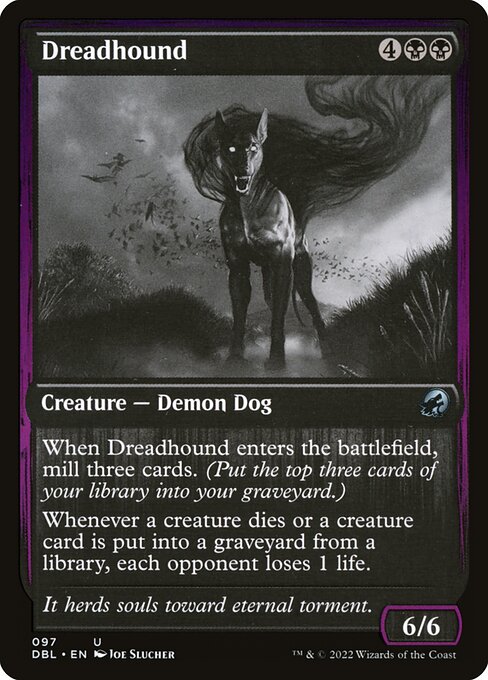 Innistrad: Double Feature - 97 - Dreadhound - Uncommon