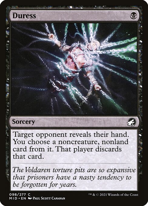 Innistrad: Midnight Hunt - 98 - Duress - Common