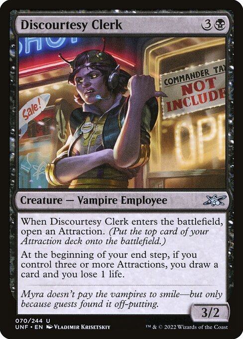 Unfinity - 70 - Discourtesy Clerk - Uncommon