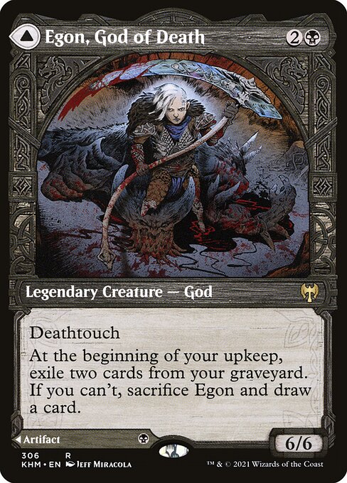 Kaldheim - 306 - Egon, God of Death // Throne of Death - Rare