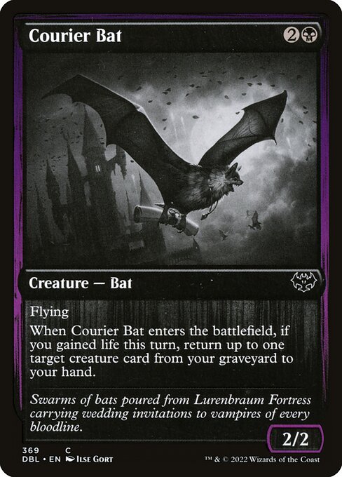 Innistrad: Double Feature - 369 - Courier Bat - Common