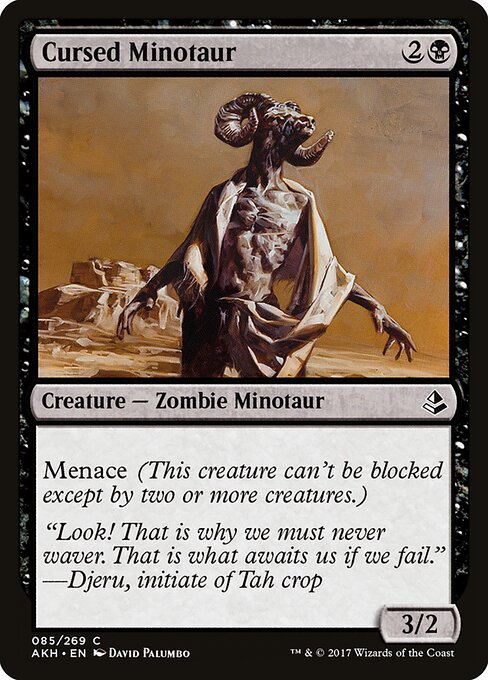 Amonkhet - 85 - Cursed Minotaur - Common