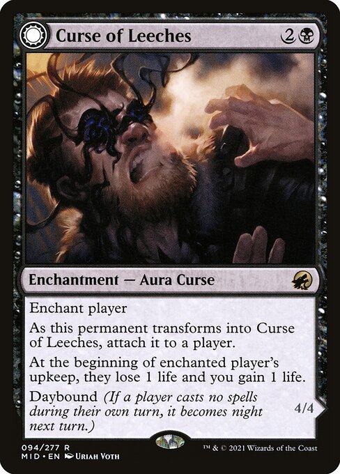 Innistrad: Midnight Hunt - 94 - Curse of Leeches // Leeching Lurker - Rare
