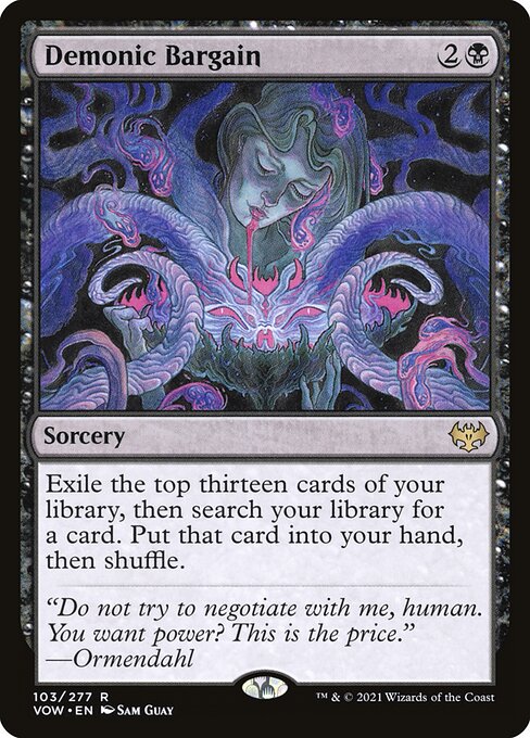 Innistrad: Crimson Vow - 103 - Demonic Bargain - Rare