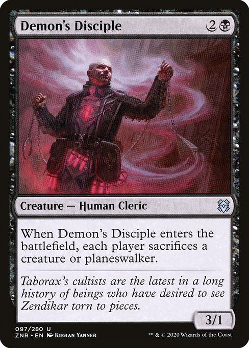 Zendikar Rising - 97 - Demon's Disciple - Uncommon