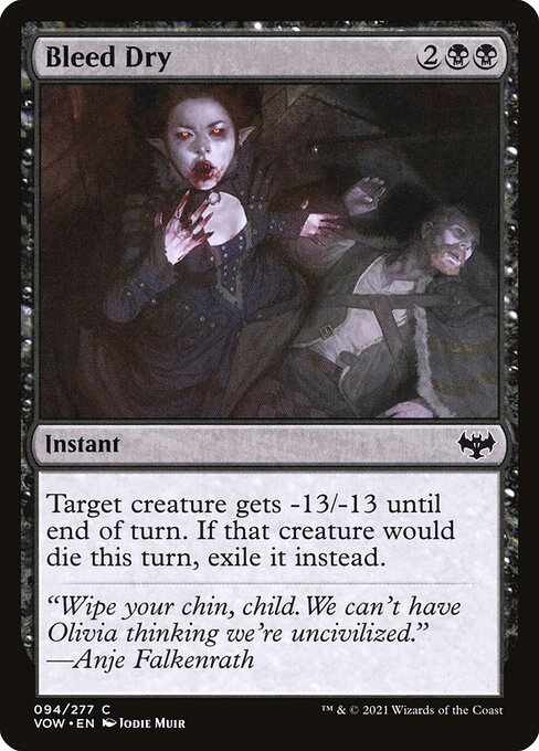 Innistrad: Crimson Vow - 94 - Bleed Dry - Common