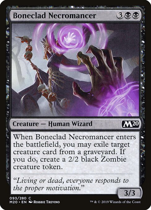 Core Set 2020 - 93 - Boneclad Necromancer - Common