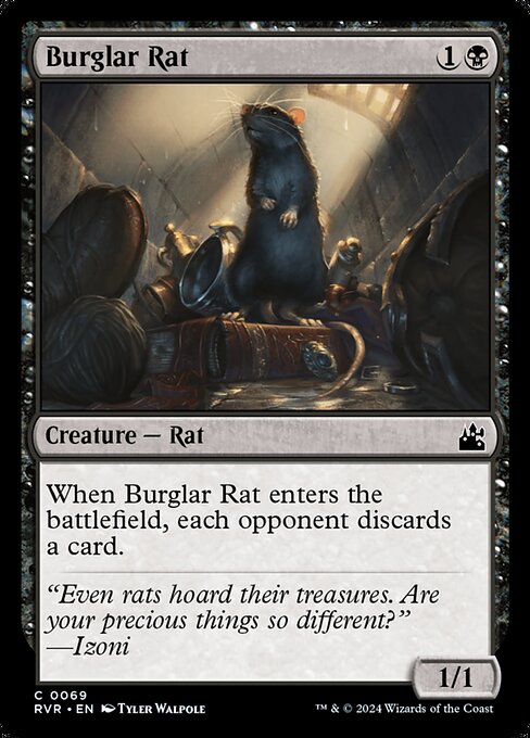 Ravnica Remastered - 69 - Burglar Rat - Common