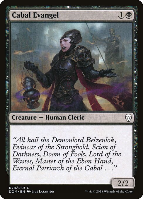 Dominaria - 78 - Cabal Evangel - Common