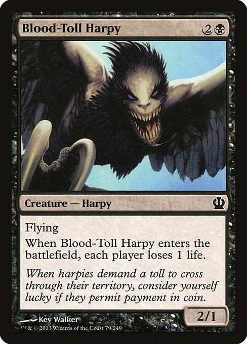 Theros - 79 - Blood-Toll Harpy - Common
