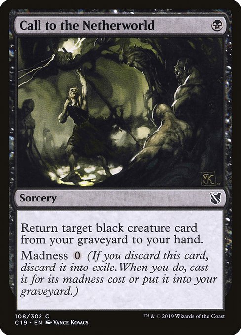 Commander 2019 - 108 - Call to the Netherworld - Common