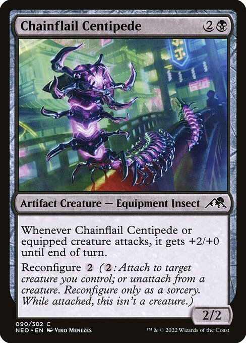 Kamigawa: Neon Dynasty - 90 - Chainflail Centipede - Common