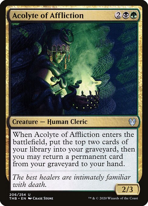 Theros Beyond Death - 206 - Acolyte of Affliction - Uncommon
