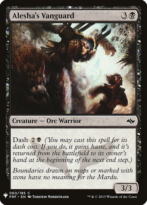 The List - FRF-60 - Alesha's Vanguard - Common