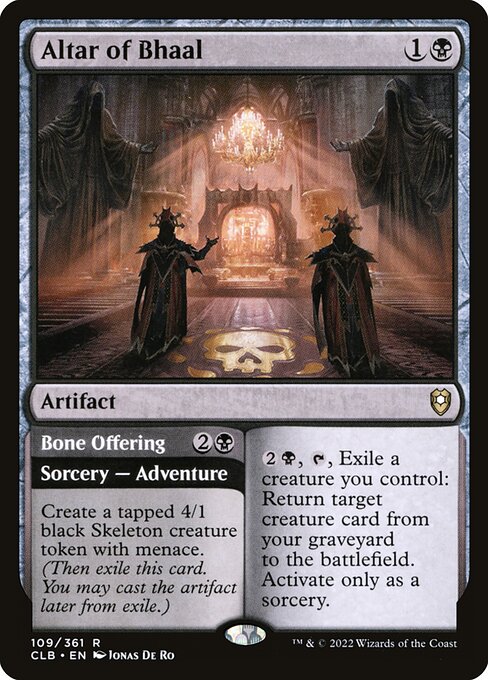 Commander Legends: Battle for Baldur's Gate - 109 - Altar of Bhaal // Bone Offering - Rare