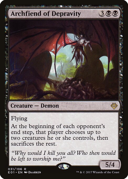 Archenemy: Nicol Bolas - 31 - Archfiend of Depravity - Rare