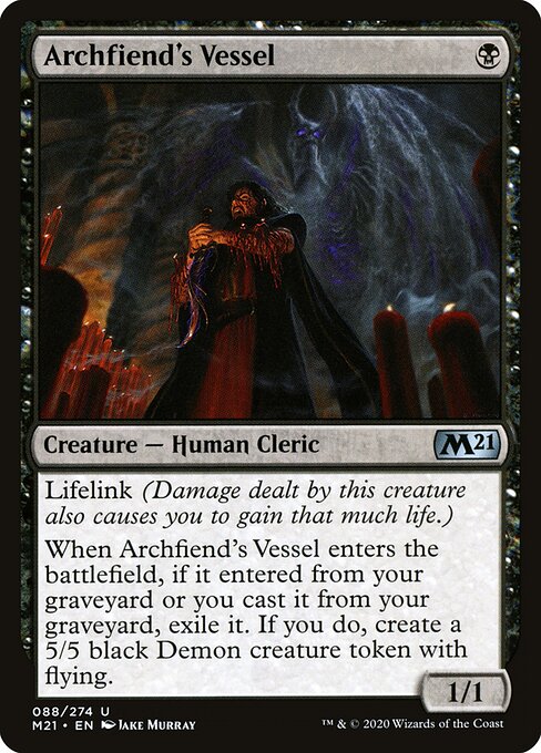 Core Set 2021 - 88 - Archfiend's Vessel - Uncommon