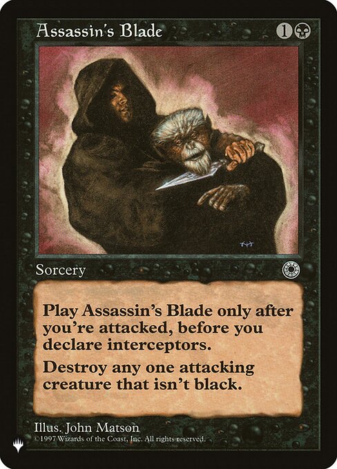 The List - POR-80 - Assassin's Blade - Uncommon